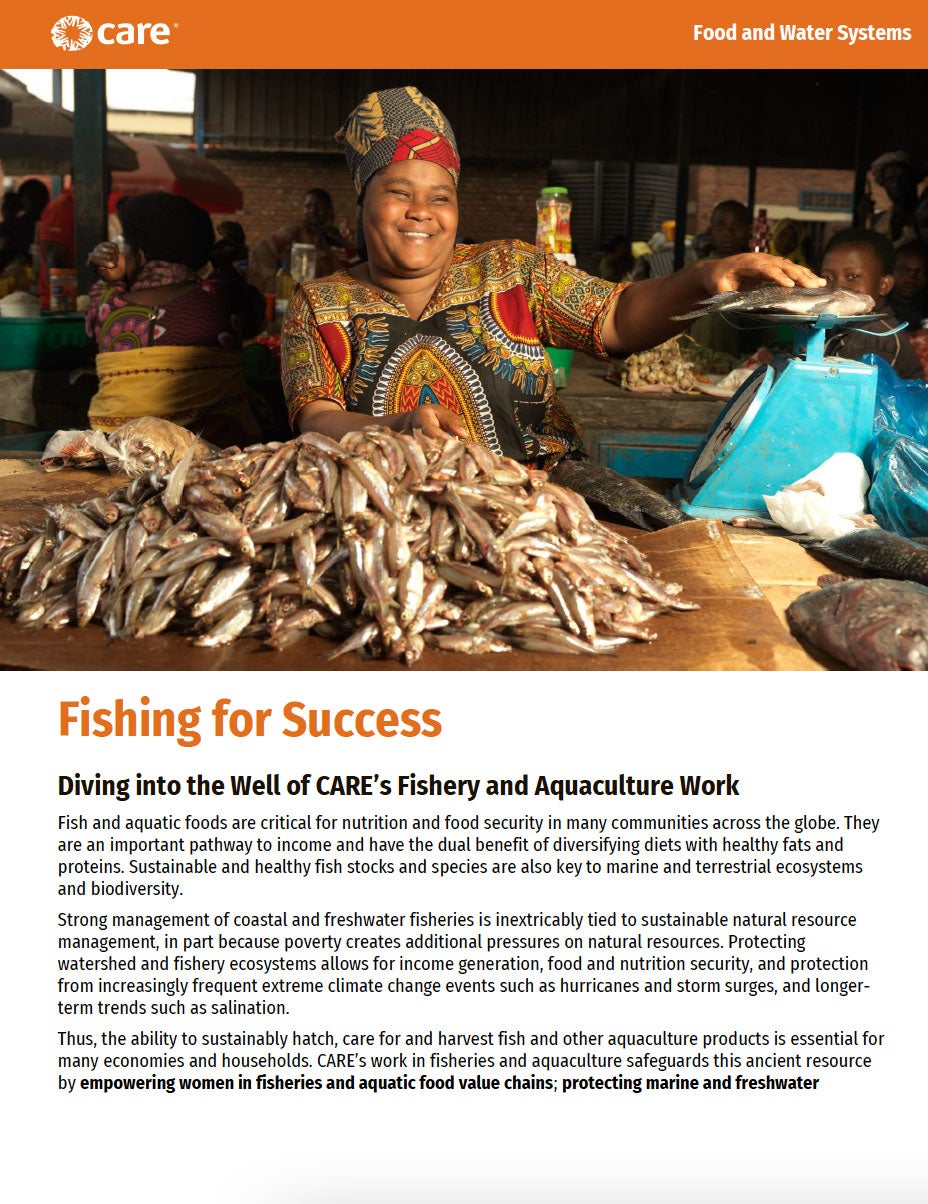 Fishing for Success: Diving into the Well of CARE's Fishery and Aquaculture  Work - CARE