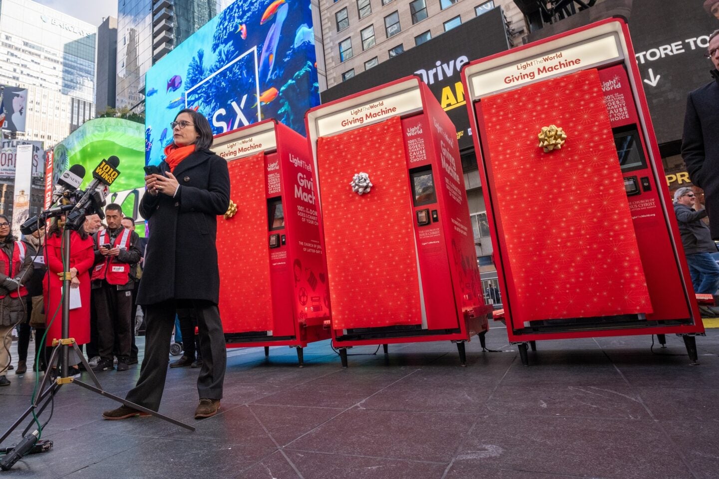 "Giving Machines" arrive in NYC to kick off the holiday season CARE